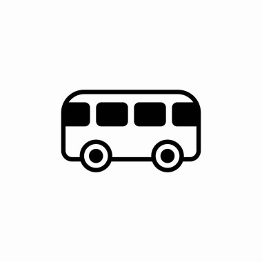 bus toplu taşıma simgesi işaret vektörü