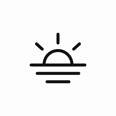 güneş ışığı deniz simgesi işareti vektörü