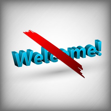 Değil hoş geldiniz işareti