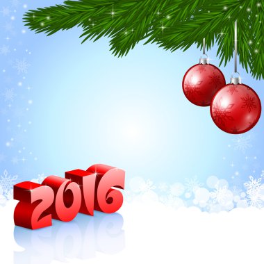 Yeni yıl 2016 arka plan