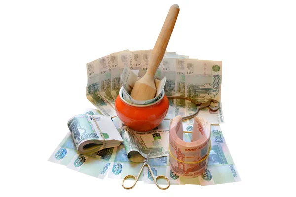 Standaard van de Russische munteenheid — Stockfoto
