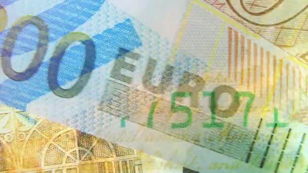 Різні Банкноти Долар Євро Франк Фунт Валюта Крупним Планом Анотація — стокове відео