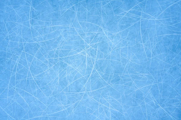 Fondo Azul Hielo Con Pistas Patinaje Sobre Hielo Agua Congelada — Foto de Stock