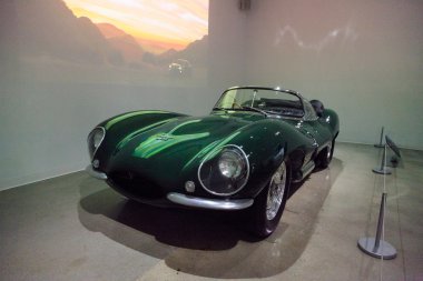 Green 1956 Jaguar XKSS  clipart