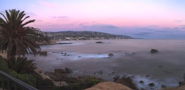Gün batımı manzarasına ana beach Laguna Beach