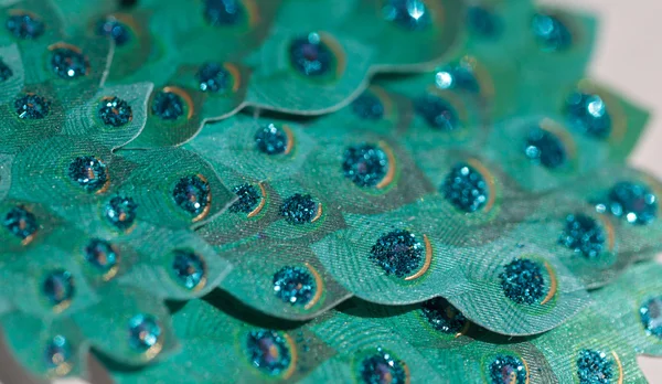 Papel colorido pavão verde azul — Fotografia de Stock