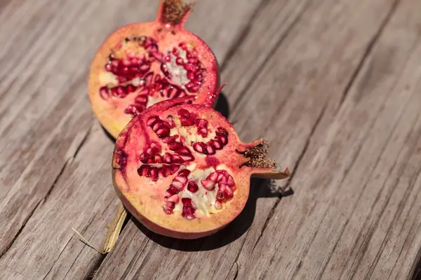 Fresh red pomegranate fruit — Stock Photo, Image