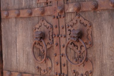 Rustik antika ahşap kapı arka plan