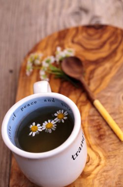 Papatya çayı papatya papatya çiçeği ile