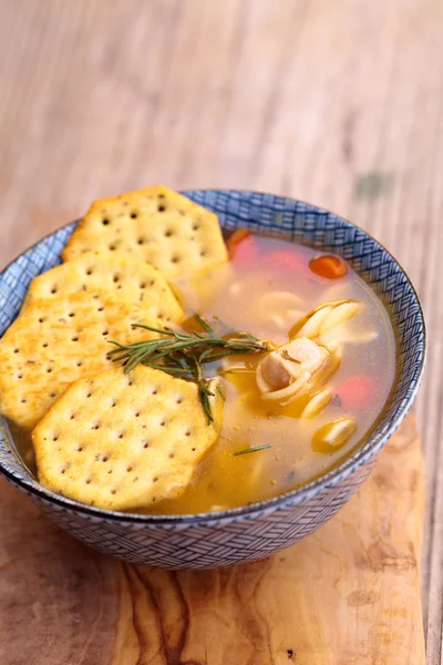 Chicken noodle soup — Stock Photo, Image