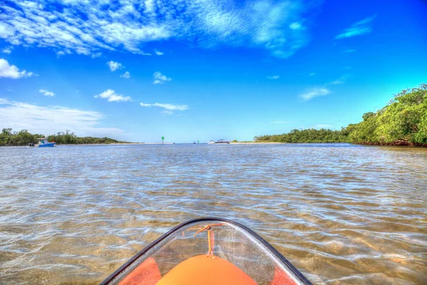 Kayak Transparent Traverse Les Eaux Col Delnor Wiggins Bonita Springs — Photo