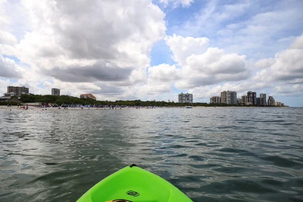 Skyline Clam Pass Dall Oceano Kayak Napoli Florida — Foto Stock