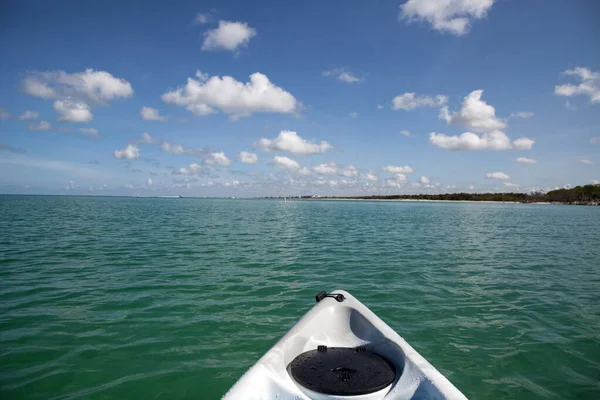 Kayak Sur Eau Cristalline Océan Delnor Wiggins State Park Naples — Photo