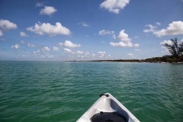 Kayak Sur Eau Cristalline Océan Delnor Wiggins State Park Naples — Photo