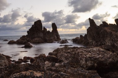Küçük Corona plajda uzun pozlama