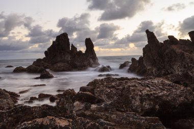 Küçük Corona plajda uzun pozlama