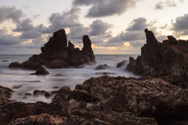 Küçük Corona plajda uzun pozlama