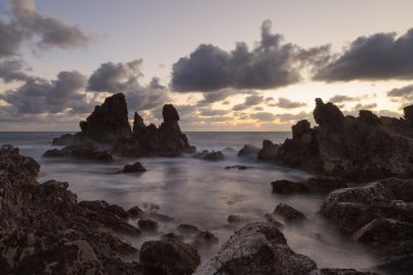 Küçük Corona plajda uzun pozlama