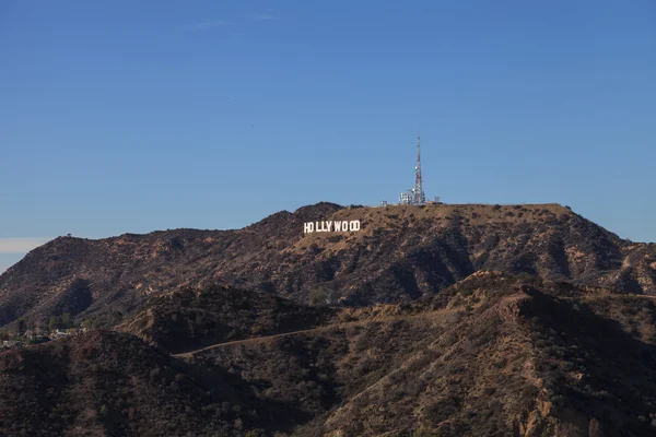 Signo de Hollywood de un espectador — Foto de Stock
