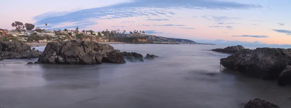 Crescent Bay playa vista panorámica del océano al atardecer — Foto de Stock