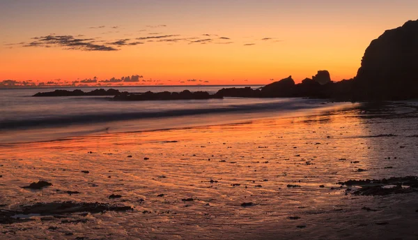 Crescent Bay beach panoramic view of the ocean at sunset — Stock Photo, Image