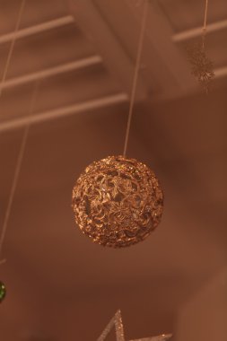 Altın gümüş Noel süs