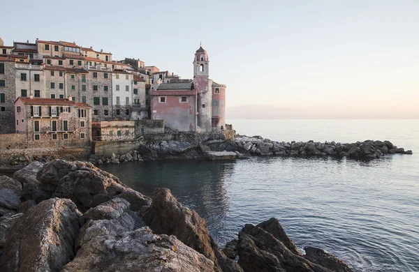 Tellaro falu tenger Lerici, Olaszország — Stock Fotó