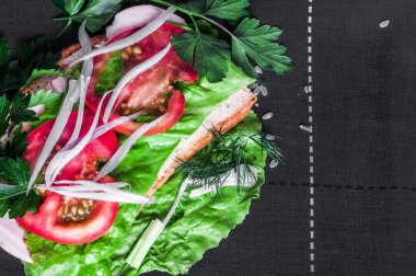 Domatesli lezzetli sandviç