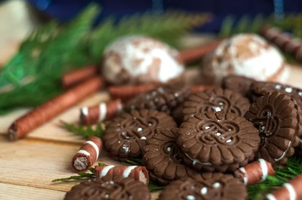 Muchos dulces de chocolate — Foto de Stock