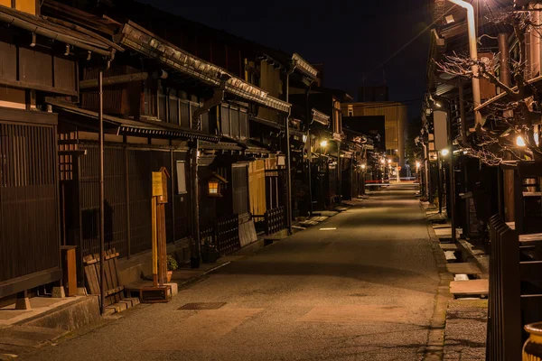 Takayama Stadt in der Nacht. — Stockfoto
