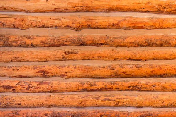 Wooden log wall texture. — Stock Photo, Image