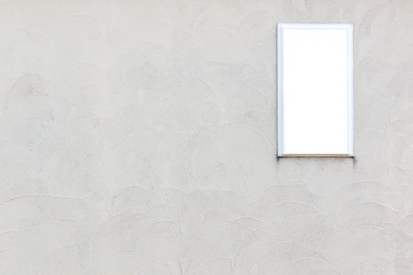 Cartello bianco sulla casa di parete . — Foto Stock