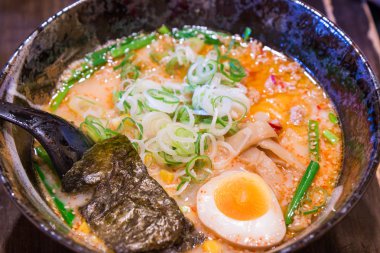 Seramik kase erişte (Fueled) Japonya / gıda Japonya.