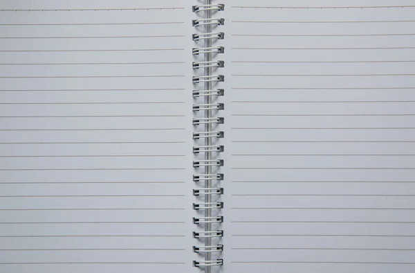 Pusty notatnik dwie strony otwarcia — Zdjęcie stockowe