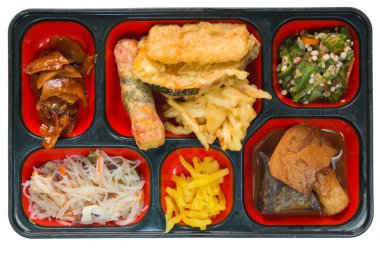 W izole bir kutu içinde soğan israf ve diğer Japonya Mama seti