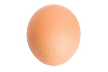 Tek kahverengi tavuk yumurta.