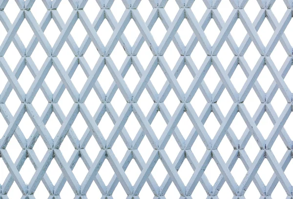 Griglia metallica isolata su bianco . — Foto Stock