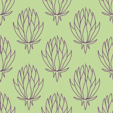 Çizgili enginarlı kusursuz desen. Eski tarz. Mutfak ya da yemek odası duvar kağıdı için organik ürün ambalaj tasarımı. Vektör illüstrasyonu.