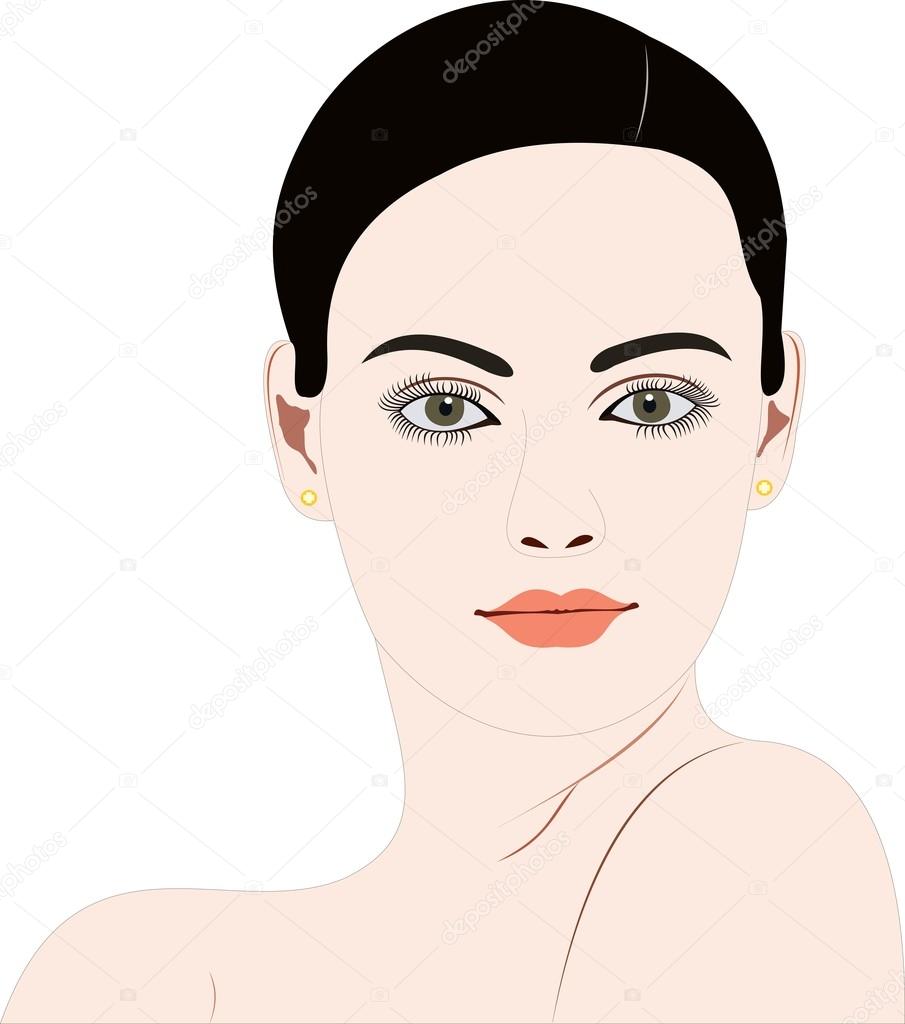 Beautiful Woman Cartoon Face Stock Vector Image by ©longphotos #97302962 Beautiful Woman Cartoon Face Stock Vector Image by ©longphotos #97302962
