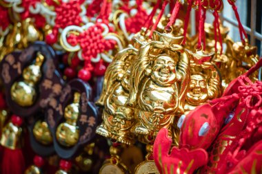 Şanslı düğüm, servet Anahtarlık süs Çin yeni yılı dekorasyon Chinatown, Tayland için