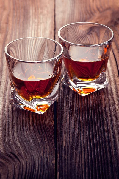 Whiskey  Bourbon  in  a  Glass — Stock Photo, Image