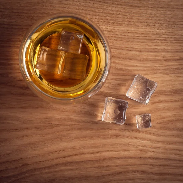 Whiskey  Bourbon  in  a  Glass — Stock Photo, Image