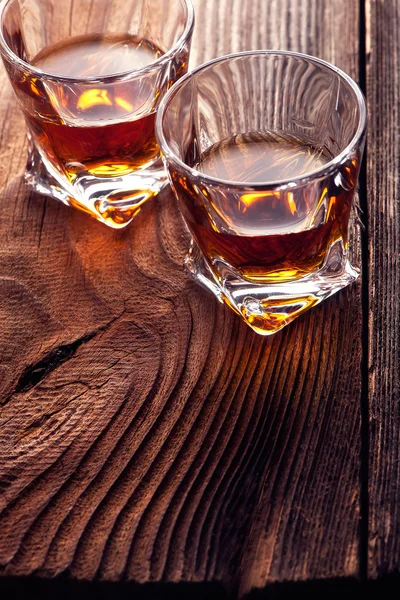 Whiskey  Bourbon  in  a  Glass — Stock Photo, Image