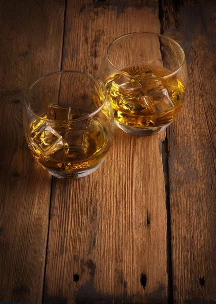 Bourbon de uísque em um copo — Fotografia de Stock