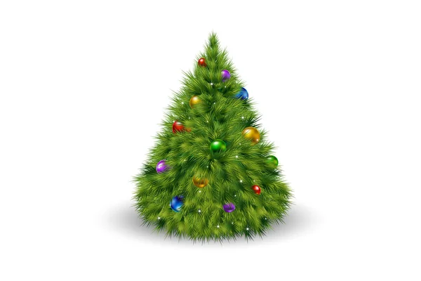 Beautiful Christmas tree — Stock Vector