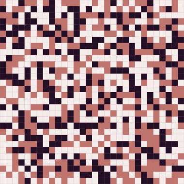 Sorunsuz arka plan ile kare dekorasyon