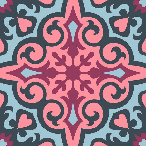 Set with Beautiful ornamental tile background. Stock Vector Image by