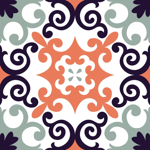 Bela azulejo ornamental fundo . —  Vetores de Stock