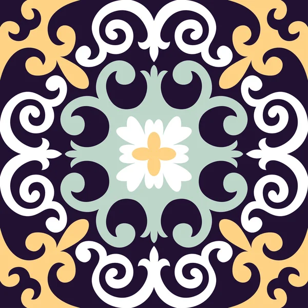 Hermoso fondo de baldosas ornamentales . — Vector de stock