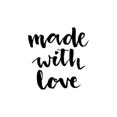 Aşk ile yaptı. El yazı çekilmiş